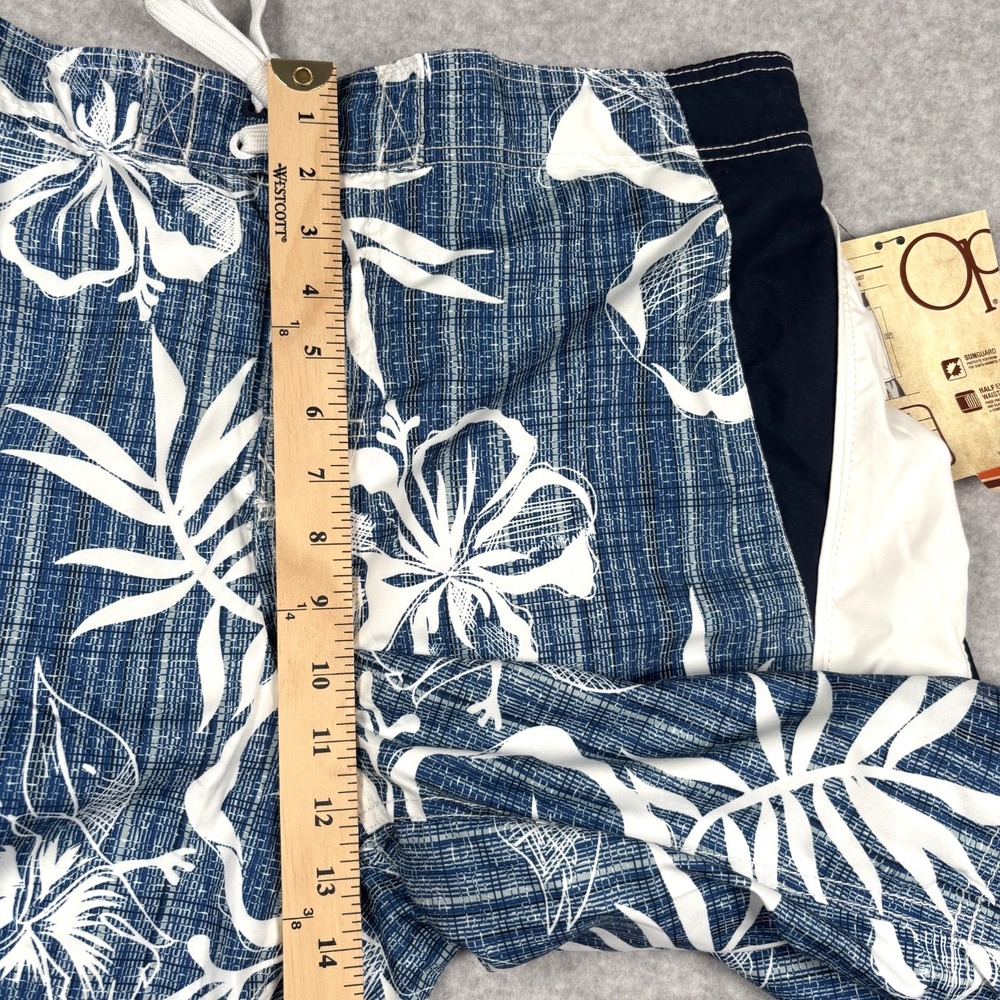 Y2K Ocean Pacific OP Men's L 36/38 Blue Swim Trunks Board Shorts Surfer-NEW - Picture 12 of 15